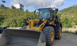 Yağlıdere'de köylerde kullanılacak iş makinesi hizmete girdi
