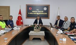 Amasya’da Servis Araçları ve Öğrenci Güvenliği Toplantısı Yapıldı