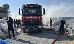 Bolu'da hurdalıkta çıkan yangın söndürüldü