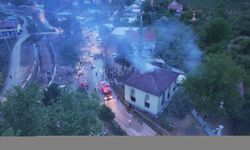 Düzce'de bir camide yangın çıktı