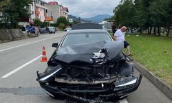 Giresun'da iki otomobilin çarpıştığı kazada 4 kişi yaralandı