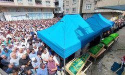 Giresun'da trafik kazasında hayatını kaybeden 4 kişinin cenazeleri toprağa verildi