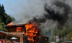 Giresun'da yangın çıkan restoran kullanılamaz hale geldi