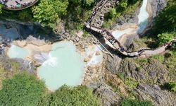 Göksu travertenleri ve Mavigöl turkuaz renkleriyle turizmde ön planda