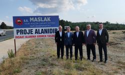 Kastamonu Valisi Dallı, Maslak Yeni Küçük Sanayi Sitesi'nin proje alanında incelemelerde bulundu