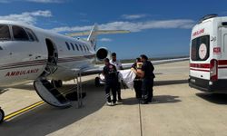 Rize'de bir hasta ambulans uçakla Ankara'ya nakledildi