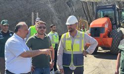 Salıpazarı İçme ve Sulama Barajı inşaatında çalışmalar sürüyor