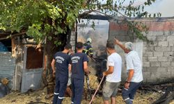 Samsun'da çıkan yangında 350 balya saman zarar gördü