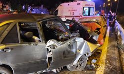 Samsun'da iki otomobilin çarpıştığı kazada 1’i ağır 8 kişi yaralandı