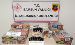 Samsun'da işyerinde kaçak tütün mamulleri bulunduran zanlı yakalandı