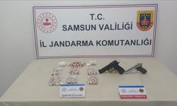 Samsun'da uyuşturucu operasyonunda 1046 sentetik ecza ele geçirildi