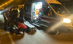 Sinop'ta devrilen motosikletin sürücüsü yaralandı