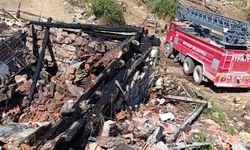 Sinop'ta yaylada çıkan yangında 2 ev ve 2 ahır yandı, 1 inek telef oldu