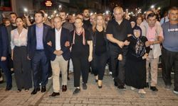 Trabzon'da eşi tarafından öldürülen Sinem Somun için yürüyüş düzenlendi