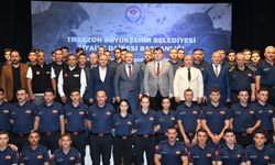 Trabzon'da yeni itfaiye personeli görevine başladı