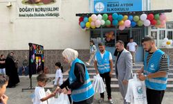Alaçam'da anaokulu öğrencilerine kırtasiye yardımı