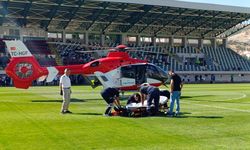 Amasya'da ambulans helikopter kalp krizi geçiren hasta için havalandı