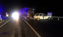 Amasya'da tır ile çarpışan otomobilin sürücüsü öldü