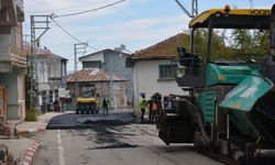 Başçiftlik'te asfaltlama çalışması yapılıyor
