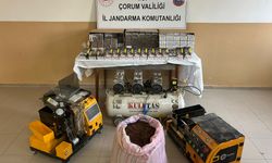 Çorum'da evinde kaçak sigara ticareti yapan kişi gözaltına alındı