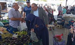 Dodurga Belediye Başkanı Çetinkaya, salı pazarını ziyaret etti