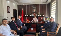 Gerze'de Mevlid-i Nebi Haftası dolayısıyla Kaymakam Büyüker'e ziyaret