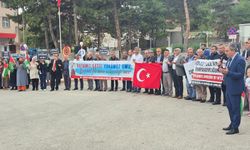 Hamamözü'nde İsrail'in Gazze'deki soykırımını protesto edildi