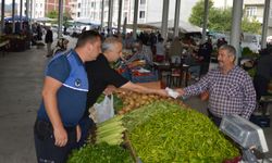 Havza sebze pazarında fiyat etiketi denetimi yapıldı