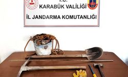 Karabük'te izinsiz kazı yapan 2 zanlı yakalandı
