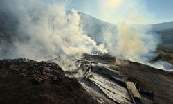Kastamonu'da çıkan yangında 2 ev ile 2 samanlık zarar gördü