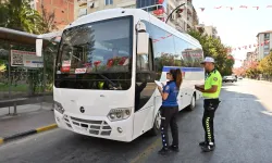 Manisa'da servis araçlarına denetim