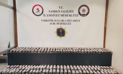 Samsun'da bir depoda 20 bin 96 sentetik ecza hapı ele geçirildi