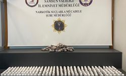 Samsun'da çuvallara gizlenmiş 15 bin 908 uyuşturucu hap ele geçirildi