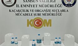 Samsun'da sahte içki operasyonunda 1 şüpheli yakalandı