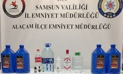 Samsun'da sahte içki operasyonunda 1 zanlı yakalandı