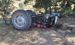 Tokat'ta devrilen traktörün sürücüsü hayatını kaybetti
