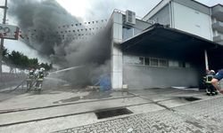 Trabzon'da alışveriş merkezinde çıkan yangına müdahale ediliyor