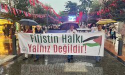 Trabzon'da Filistin'e destek yürüyüşü yapıldı