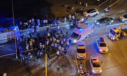 MOTOSİKLET KAZASI, ÇOK SAYIDA YARALI VAR
