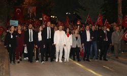 Amasya'da 'Cumhuriyet' yürüyüşü yapıldı