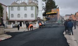 Başçiftlik Belediyesi asfalt yol çalışması yapıyor