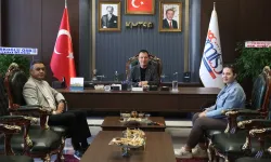 Başkan Çiçek'ten KMTSO Başkanı Buluntu'ya ziyaret