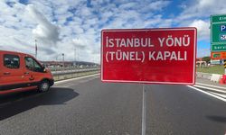 Bolu Dağı Tüneli İstanbul yönü, 31 Ekim'e kadar günde 5 saat kapatılacak