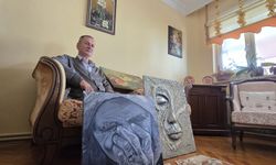 Emekli torna ustası merak sardığı resme tutkuyla bağlandı