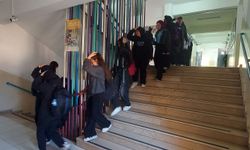 Havza'da deprem tahliye tatbikatı yapıldı