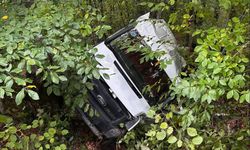 Ordu'da şarampole devrilen minibüsteki 11 kişi yaralandı