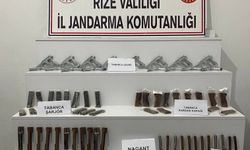 Rize'de ruhsatsız silah operasyonu