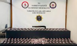 Samsun'da 9 bin 72 sentetik ecza hapı ele geçirildi