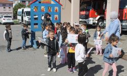 Samsun'da anaokulu öğrencilere yangın güvenliği eğitimi verildi