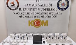 Samsun'da gümrük kaçağı 25 cep telefonu ele geçirildi